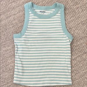 Old Navy Kids Striped Tank Top - Blue and White